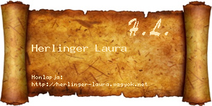 Herlinger Laura névjegykártya